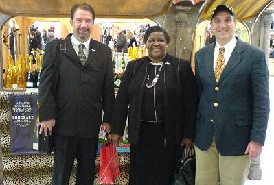 Monsieur Marius Conradie, Madame l'Ambassadeur d'Afrique du Sud et Monsieur Franck Bonhomme